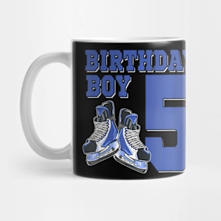 5 Year Old Ice Hockey Themed Birthday Party 5Th Boy Mug